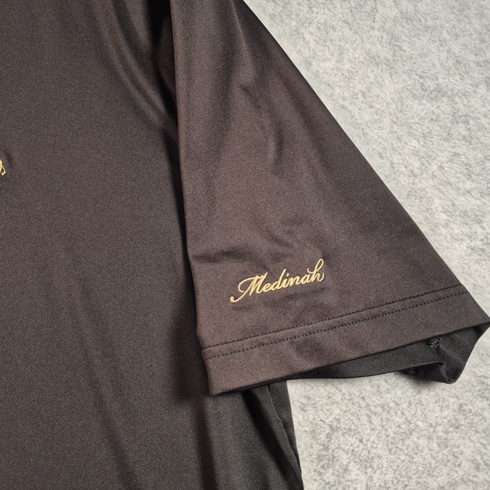 Peter Millar Summer Comfort Polo Shirt Mens Large Black Performance Stretch Golf - Picture 2 of 7